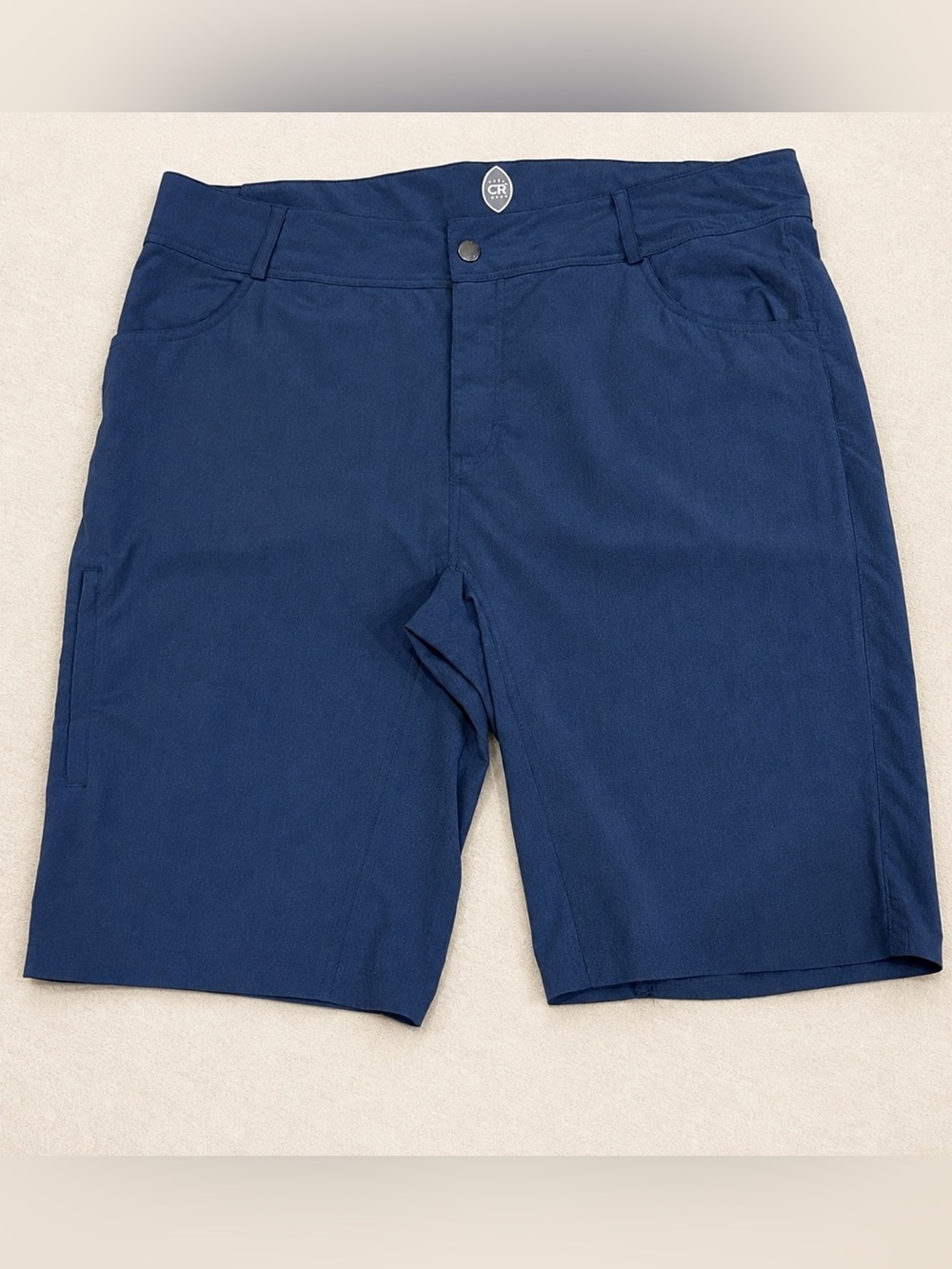 Club Ride Apparel Men's Blue Flat Front Shorts